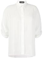 Styland Draped Sleeve Shirt - White
