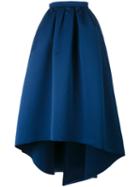 Paule Ka High Low Full Skirt, Women's, Size: 36, Blue, Polyester/cupro