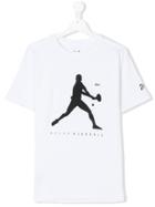 Lacoste Kids Teen Novak Djokovic Print T-shirt - White