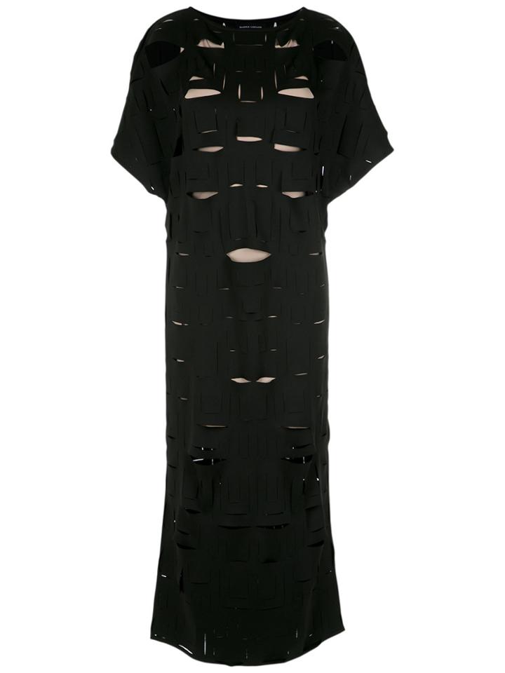 Gloria Coelho Cut Out Details Dress - Black