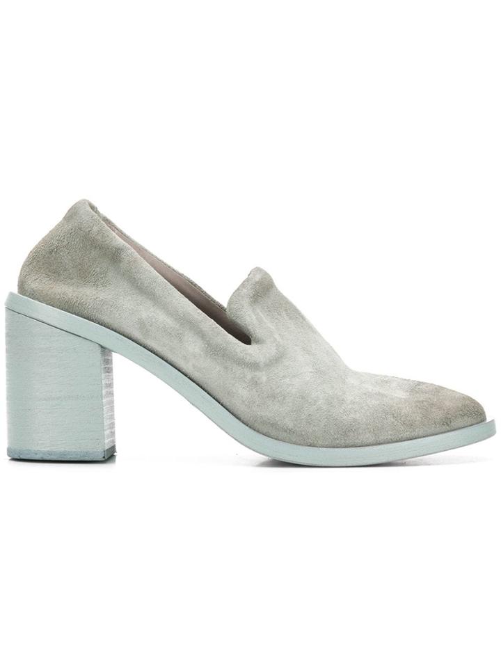 Marsèll Two Tone Chunky Heel Loafers - Blue