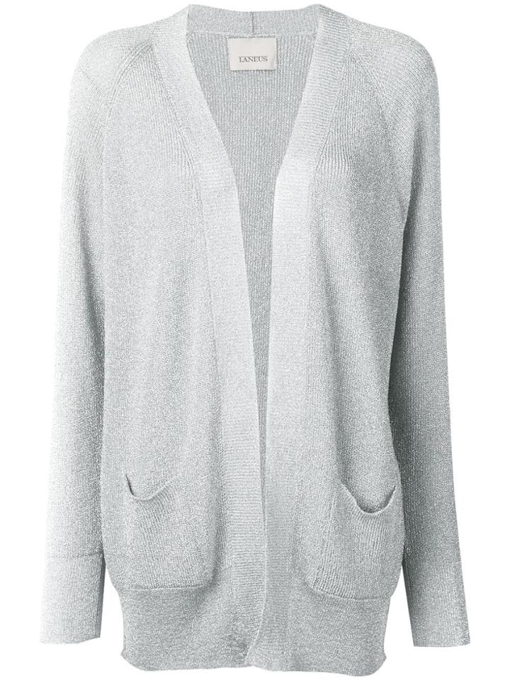 Laneus Open Front Cardigan - Silver