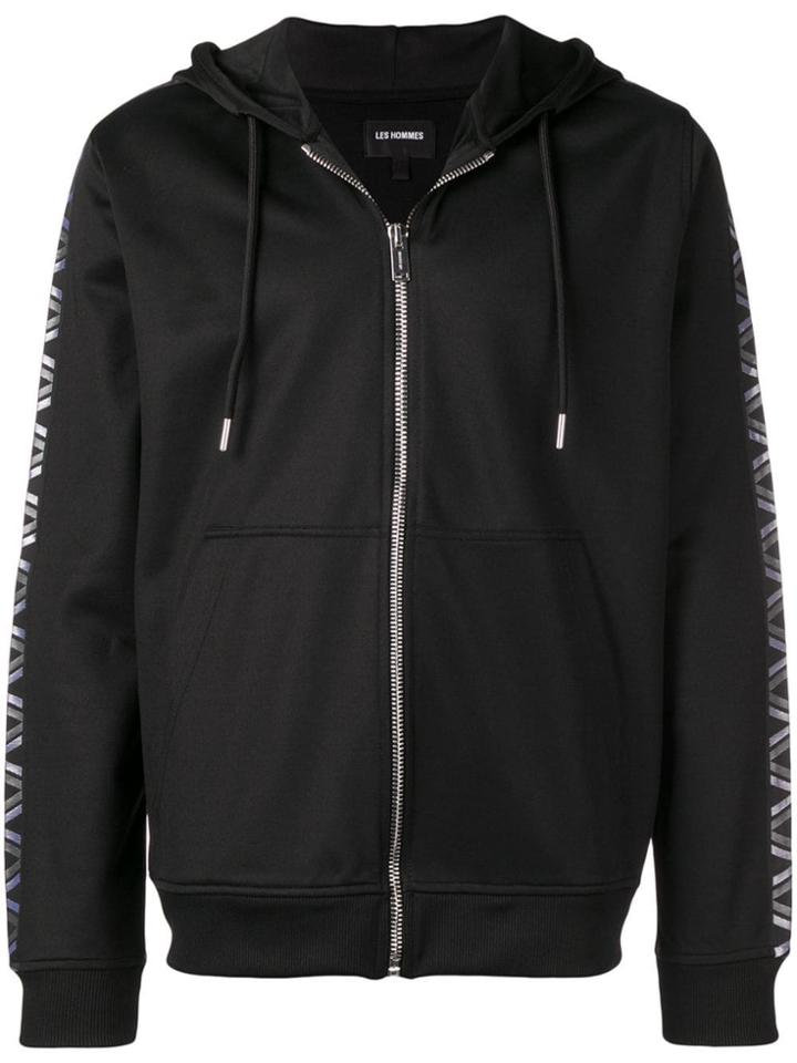 Les Hommes Urban Contrast Detail Jacket - Black
