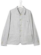 Emporio Armani Kids Shirt-style Blazer Jacket - Grey