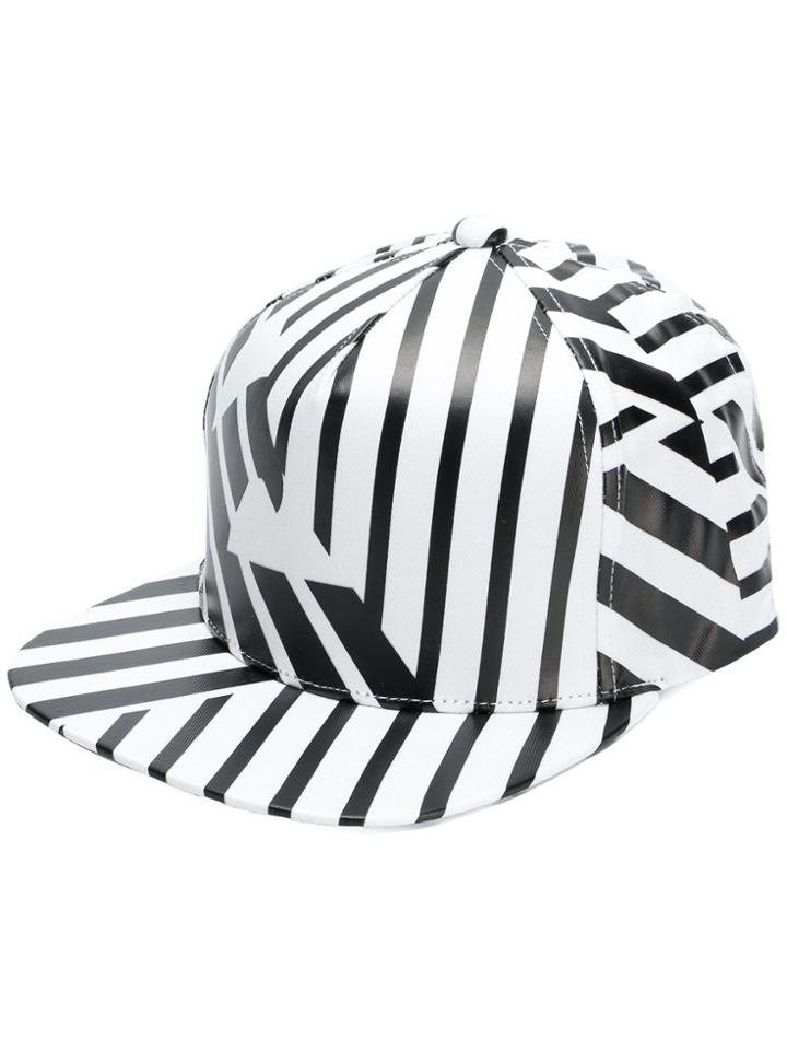 Emporio Armani Striped Logo Cap - Black