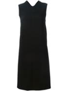 Joseph Sleeveless Shift Dress, Women's, Size: 40, Black, Viscose/acetate/spandex/elastane/silk