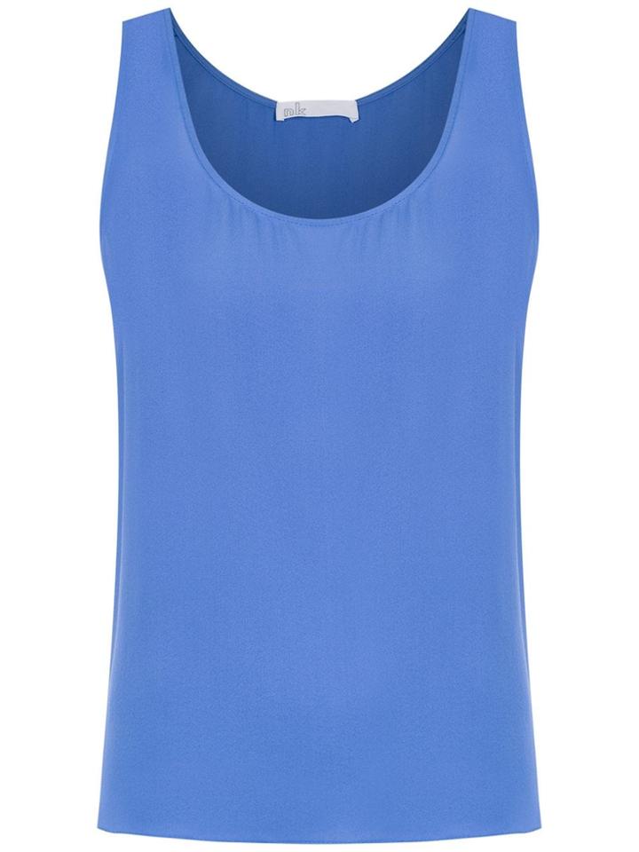 Nk Silk Sleeveless Top - Blue