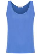 Nk Silk Sleeveless Top - Blue