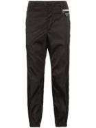 Prada Logo Plaque Sweat Pant Trousers - Black