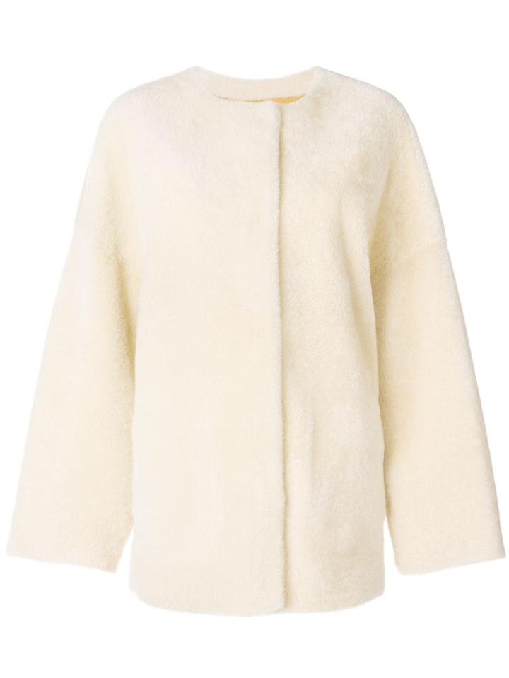 P.a.r.o.s.h. Collarless Coat - Neutrals