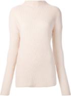 Nomia Asymmetric Turtleneck Pullover, Women's, Size: Medium, Nude/neutrals, Viscose