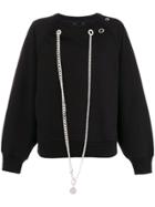 Diesel Chain-embellished Sweatshirt - Black