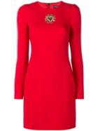 Dolce & Gabbana Embellished Sheath Dress - Red