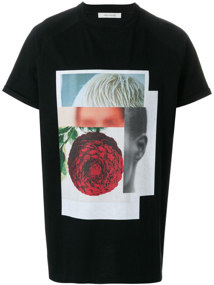 Cédric Charlier Multi Print T-shirt - Black