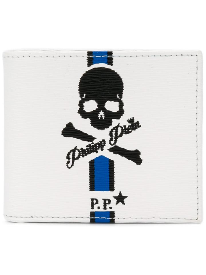 Philipp Plein Skull Fold Out Wallet - White