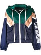 Love Moschino Hooded Colour Block Jacket - Multicolour