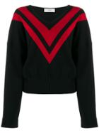 Pringle Of Scotland Chevron Print Jumper - Black