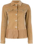 Helmut Lang Pre-owned Velvet Sheer Trim Jacket - Brown