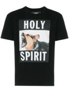 Neighborhood X Cali Holy Spirit And Dog Printed Cotton Tshirt - Black