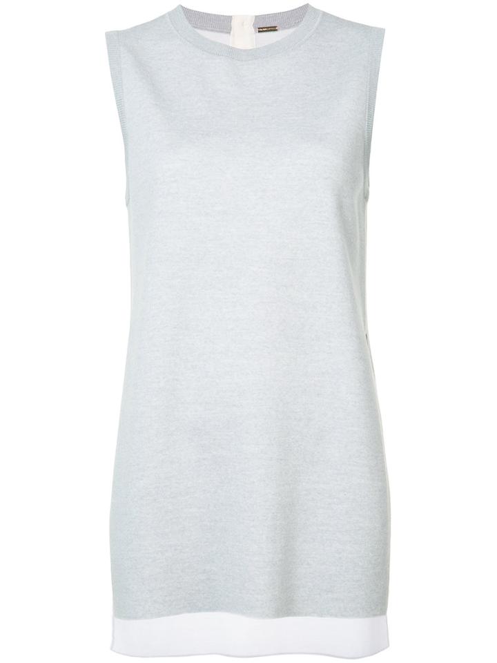 Adam Lippes - Oversized Top - Women - Merino - 4, Grey, Merino