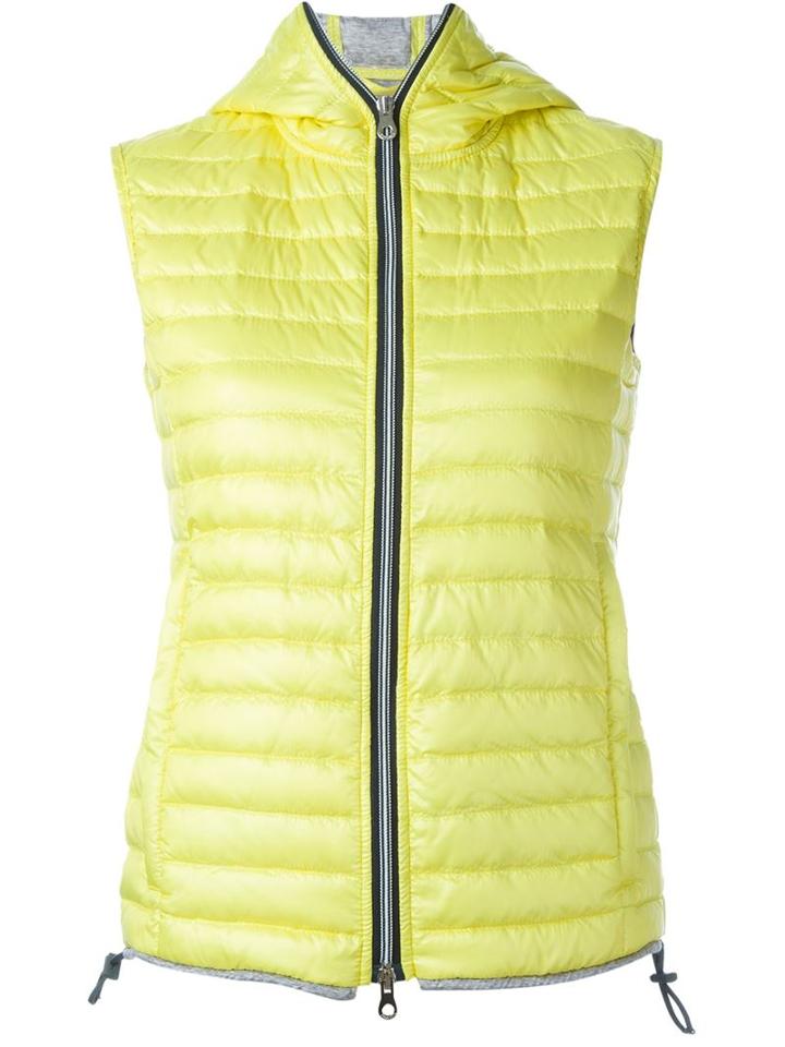 Duvetica Filira Padded Gilet, Women's, Size: 40, Yellow/orange, Polyamide/cotton/feather Down