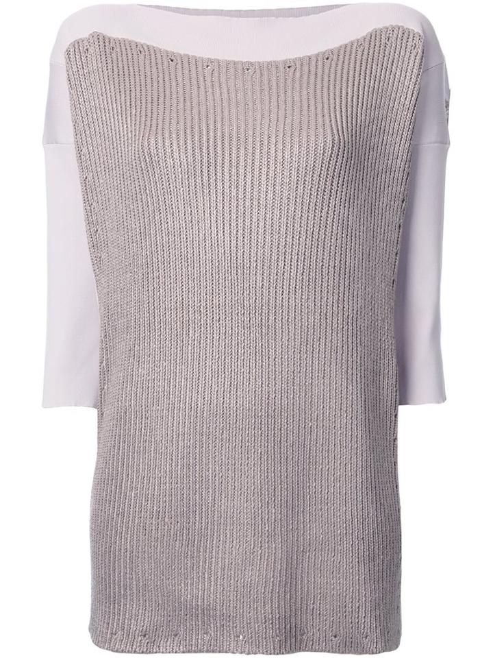 Theatre Products Boat Neck Rib Top, Women's, Brown, Polyester