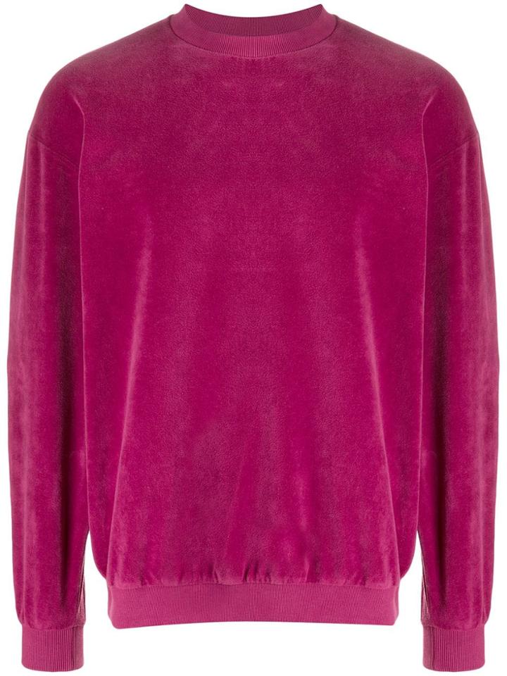 Paura Velour Sweatshirt - Pink