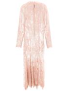 À La Garçonne Lace Midi Dress - Pink