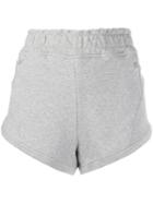 Adidas By Stella Mccartney Logo Embroidered Running Shorts - Grey