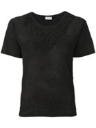 Saint Laurent Star Embroidered T-shirt - 1000 Black
