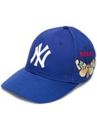 Gucci Ny Yankees Patch Baseball Cap - Blue