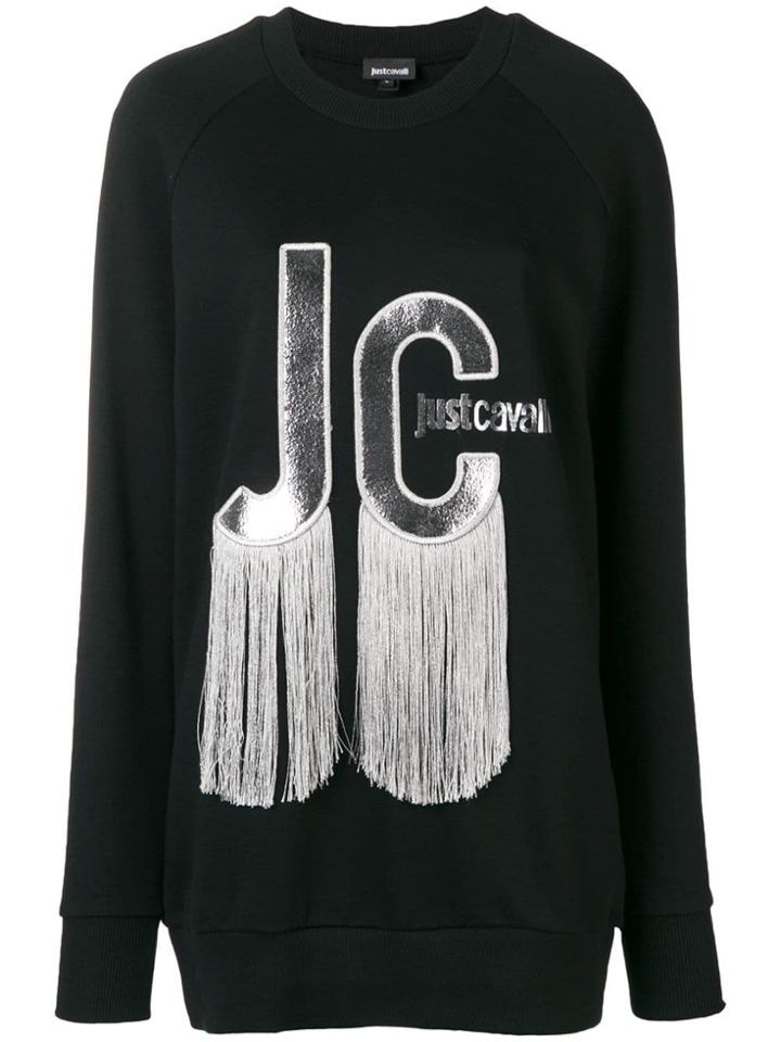 Just Cavalli Tassel Logo Sweatshirt - Black