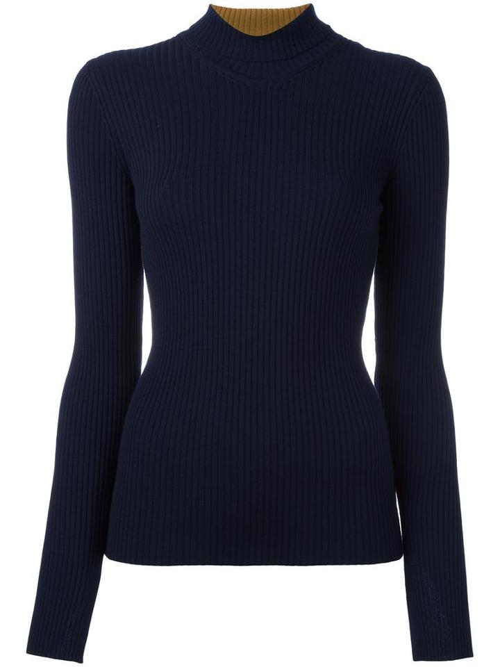 Petar Petrov Bicolour Jumper, Women's, Size: 40, Blue, Merino