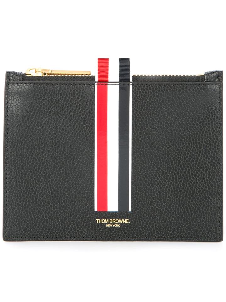 Thom Browne Logo Coin Purse - Black