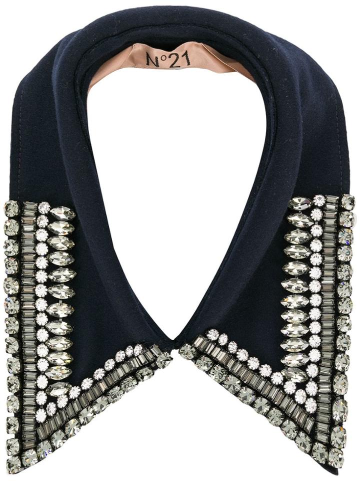 No21 Embellished Collar - Blue