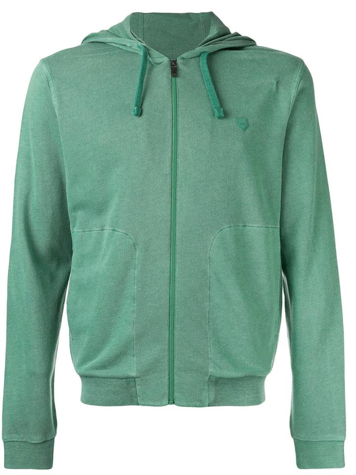 Z Zegna - Drawstring Hoodie - Men - Modal/cotton - M, Green, Modal/cotton