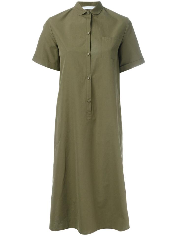 Société Anonyme Long Shirt Dress, Women's, Size: Xs, Green, Cotton