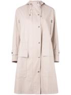 Paul & Joe - Hooded Raincoat - Women - Cotton/polyurethane - 34, Pink/purple, Cotton/polyurethane