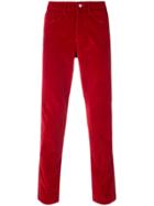 Enfants Riches Déprimés Velvet Effect Slim-fit Trousers - Red