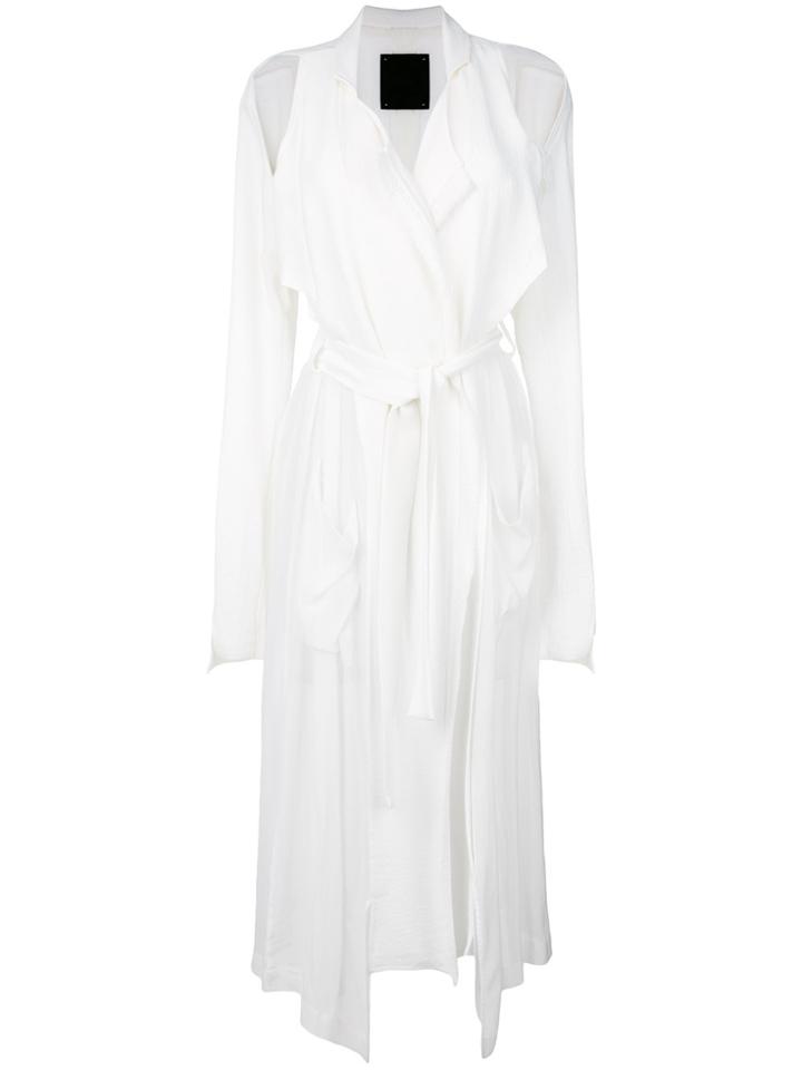 Lost & Found Ria Dunn Deconstructed Trench Coat - White