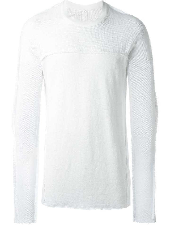 Damir Doma Tetis Sweatshirt, Men's, Size: M, White, Linen/flax/spandex/elastane