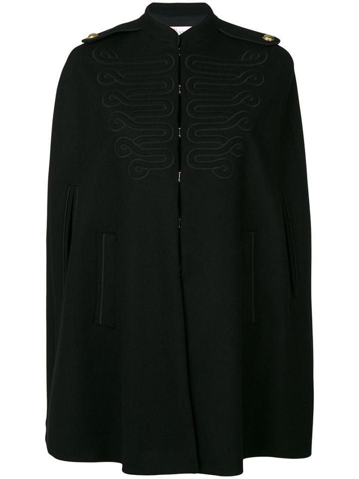 Red Valentino - Shoulder Straps Cap - Women - Polyamide/polyester/acetate/wool - 42, Black, Polyamide/polyester/acetate/wool