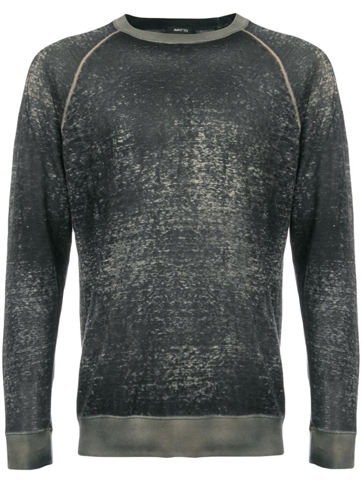 Avant Toi Faded Sweatshirt - Grey