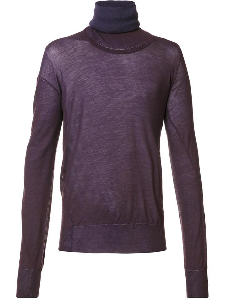Andreas Kronthaler For Vivienne Westwood 'lotus' Jumper, Adult Unisex, Size: L/xl, Pink/purple, Cotton/virgin Wool