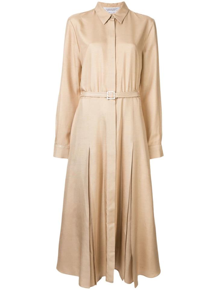 Gabriela Hearst Belted Shirt Dress - Brown