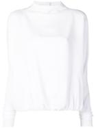 Marni Wide Funnel Neck Top - White