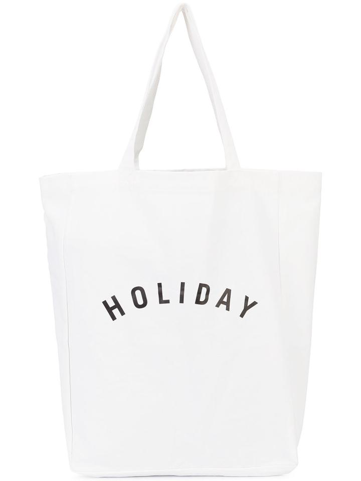 Holiday - 'holiday' Tote - Women - Cotton - One Size, White, Cotton