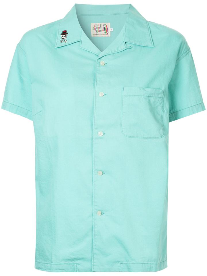 Hysteric Glamour Bonnie And Clyde Embroidered Shirt - Green