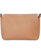 Burberry Medium Two-tone Leather Clutch - Brown