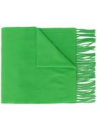 Acne Studios Animal Embroidered Canada Scarf - Green